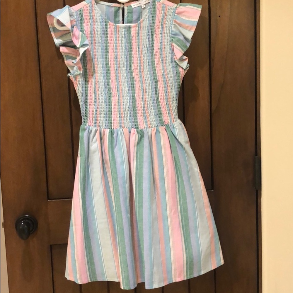 Pastel Smock Linen dress